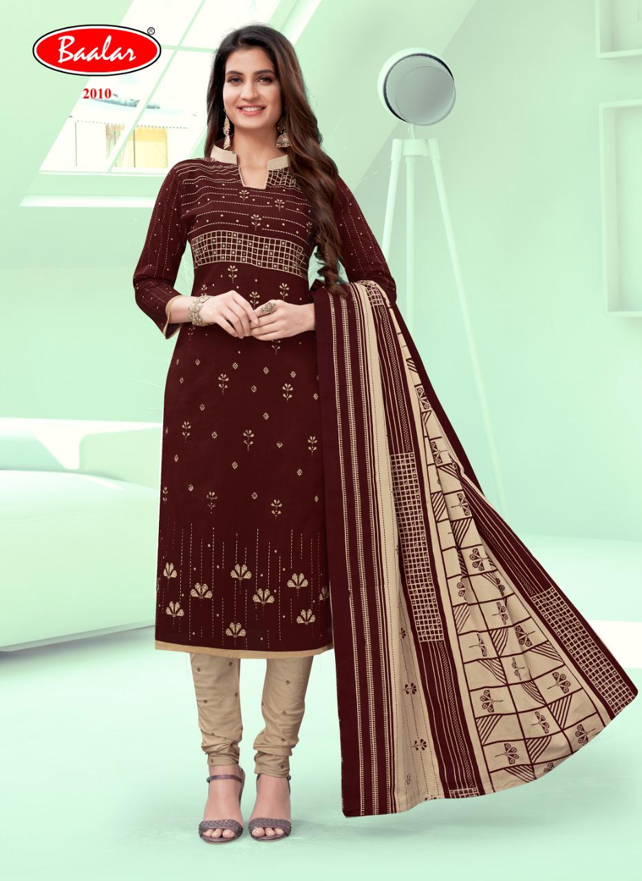 Baalar Nai Disha 1 Pure Cotton Printed Casual Wear Dress Material Collection
