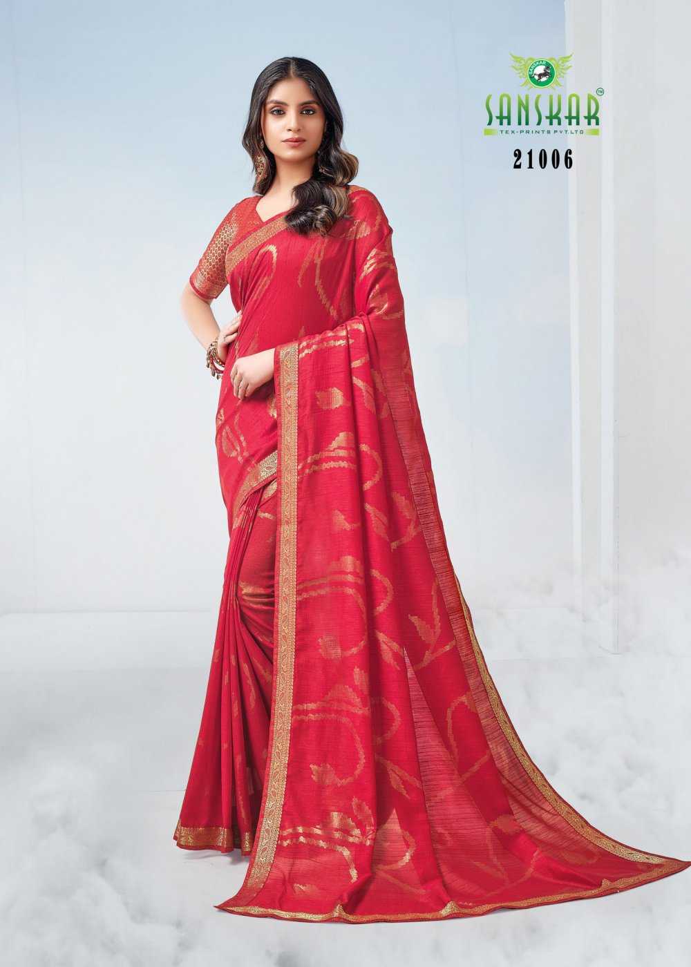 Moksha By Sanskar Fancy Printed Saree Wholesalers In Delhi