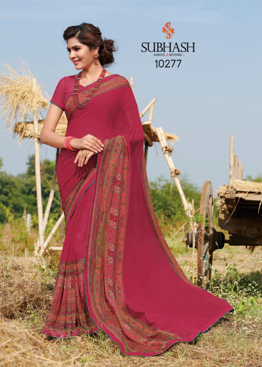 Subhash Hero 8 Latest Designer Printed casual Wear Saree Collection 