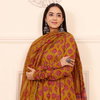 Dhruvi 308 Viscose Printed Flared Kurti With Bottom Dupatta Exporters In India