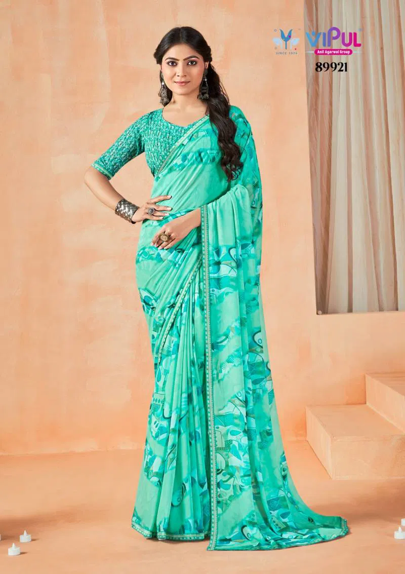 Aardhya Vol 2 By Vipul Weight Less Printed Fancy Saree Wholesalers In Delhi