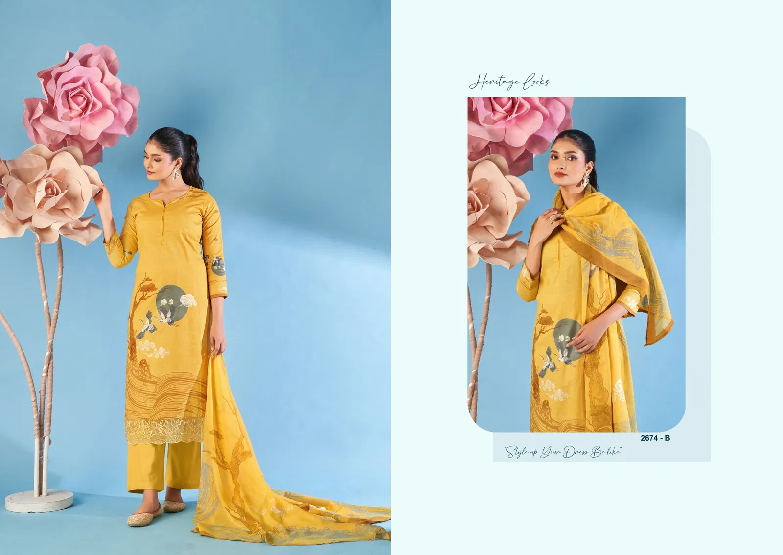 Paankhi by Sargam Cambric Printed Designer Salwar Suit Orders In India