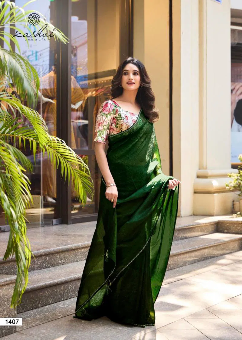 Neel Vol 14 By Kashvi Mono Satin With Swarovski Work Saree Wholesale Market In Surat