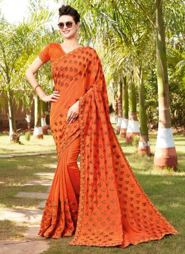 Kalista Fashion Passion Fancy Exclusive Designer Stunning Look Party Wear Heavy Embroidery Work Fancy Sarees Collection