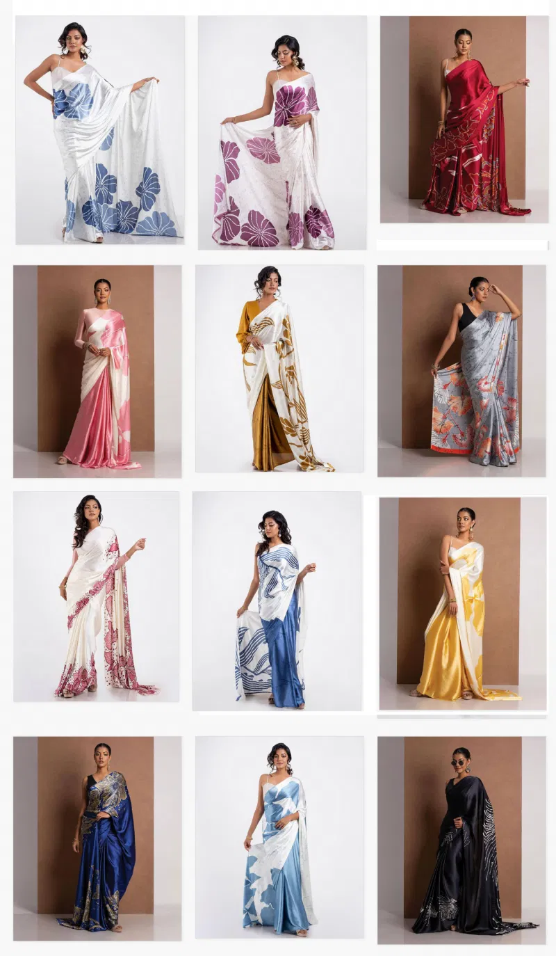 Sf Sizzler 5 Digital Printed Japan Satin Fancy Saree Wholesale Suppliers In Mumbai