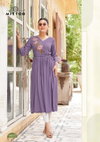 Nora By Mittoo Rayon Thread Work Stylish Kurti Wholesalers In Delhi