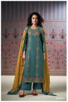 Victoire 3163 By Ganga Cotton Printed Embroidery Dress Material Exporters In India