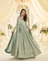 Shabina By Sayuri Georgette Wholesale Gown And Dupatta Suppliers In Mumbai

