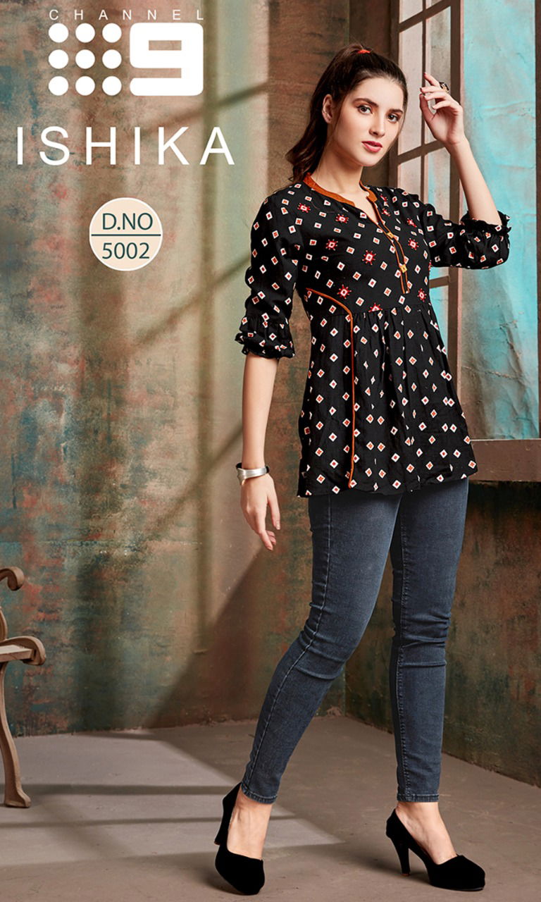 C9 Ishika Latest Designer Printed Ladies Top Collection 
