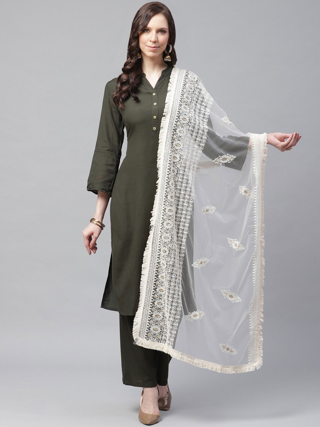 Zarika Lkd Dupatta 3 Latest Full Net With Embroidery Work Dupatta Collection 