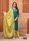 Sagaai Vol 2 By Wooglee Viscose Wevaing Kurti With Bottom Dupatta Suppliers In India