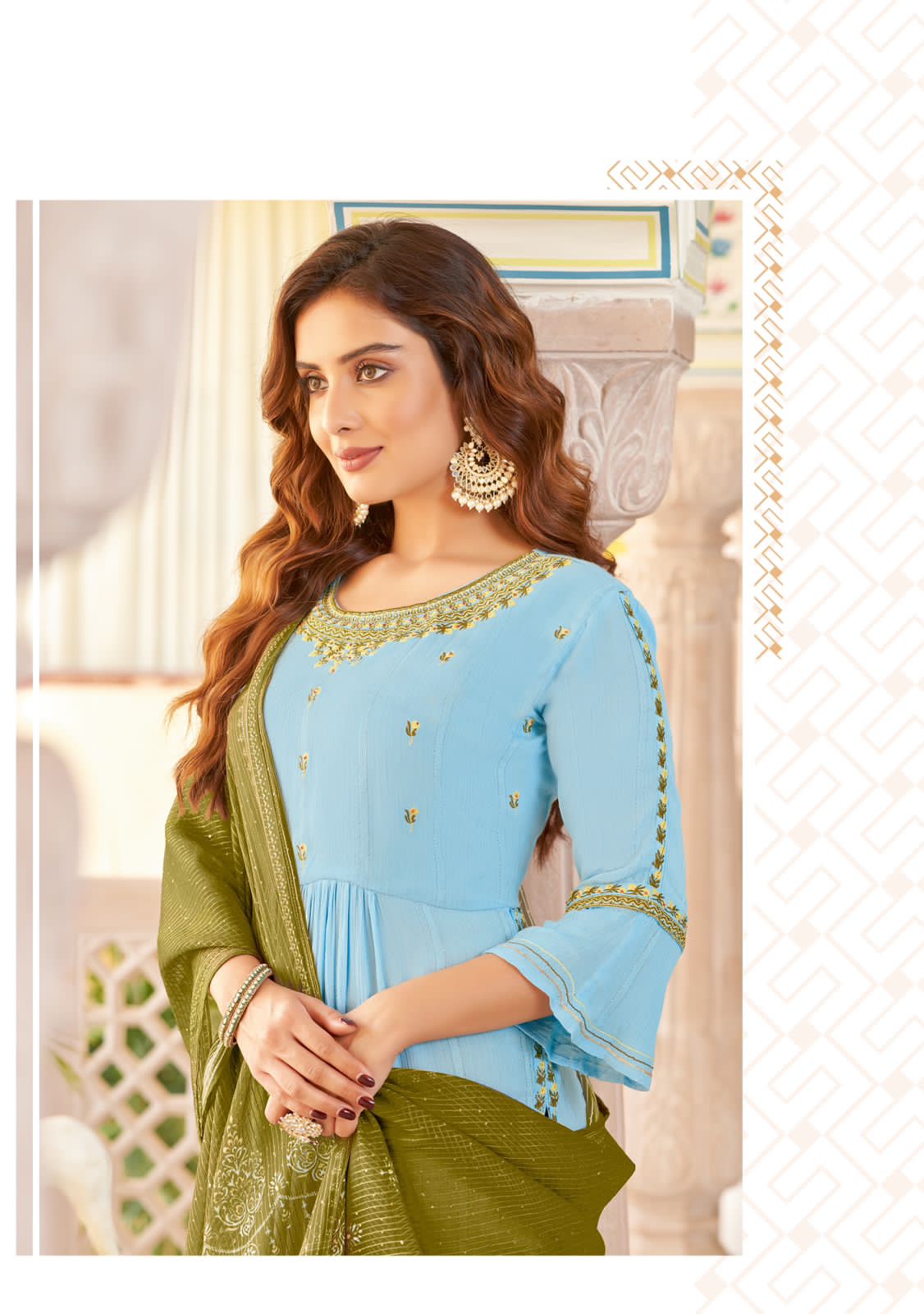 Sangam By Kadlee Designer Rayon Readymade Suits Catalog