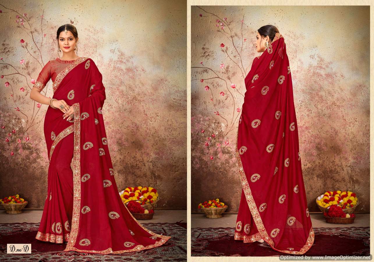 Shravya Avantika Exclusive Fancy Festive Wear Vichitra Silk Saree Collection