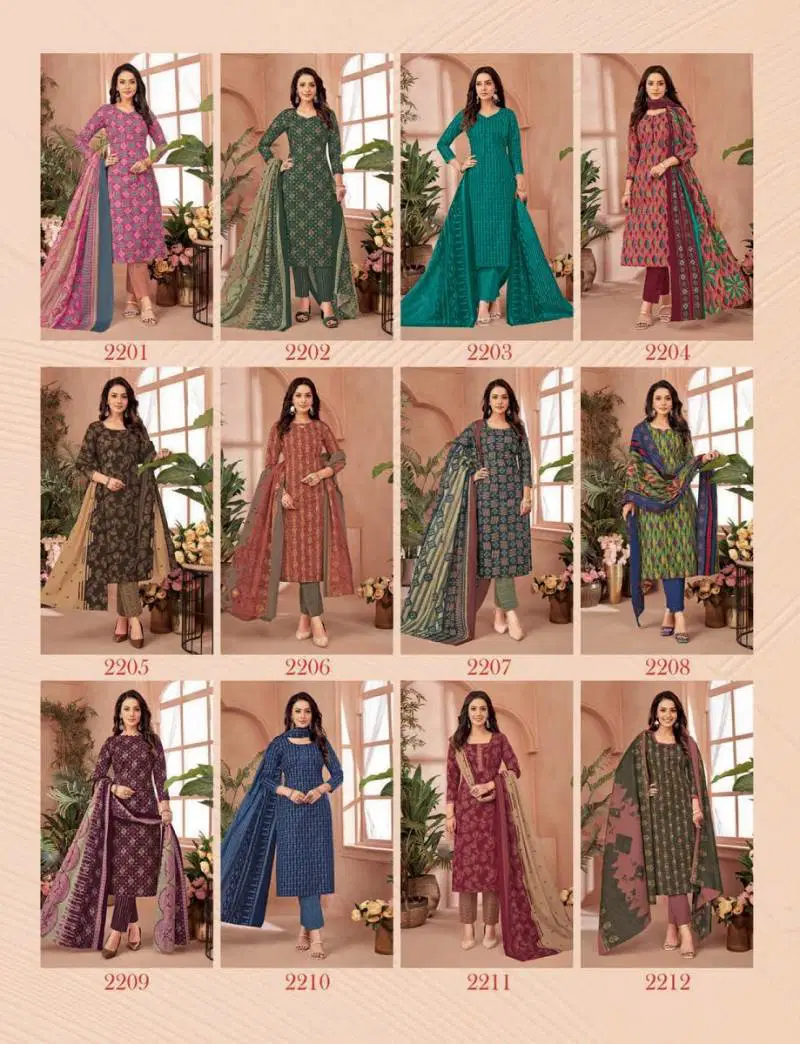Hungama Vol 22 By Balaji Cotton Printed Dress Material Exporters In India
