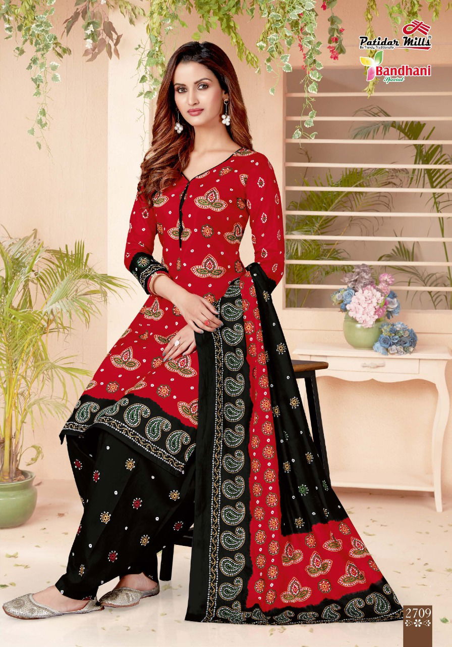 Patidar Bandhani Special Vol 27 Latest Exclusive Designer Pure Cotton Printed Dress Material Collection With Cotton Dupatta 