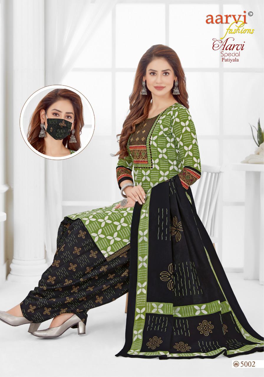 Aarvi Special Patiyala 15 Regular Wear Cotton Printed Designer Ready Made Collection
