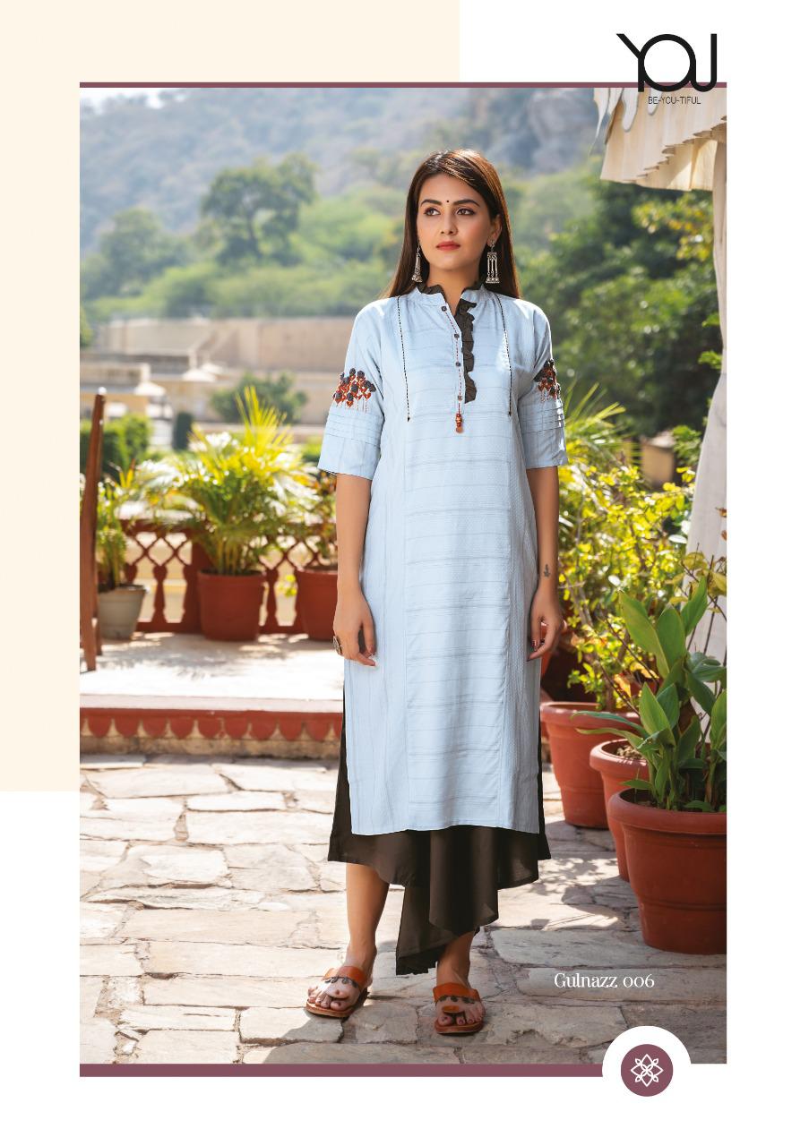 You Gulnaaz Attractive Designer Heavy Latest Fancy Festive Wear Designer Kurtia With Bottom Collection
