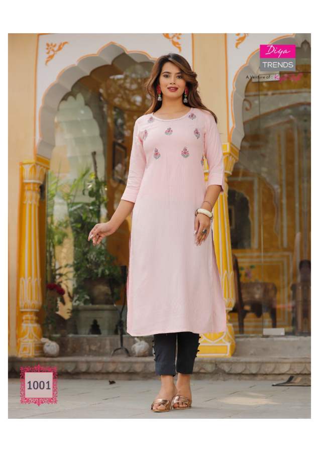 Fashion Story 1 Latest Party Wear Embroidery Fancy Kurti Collection