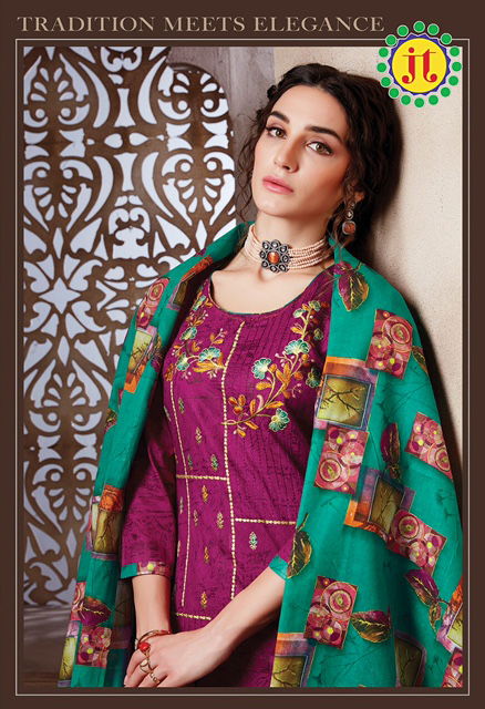 Jt Afreen 3 Latest Fancy Designer Regular Casual Wear Printed Cotton Dress Material Collection
