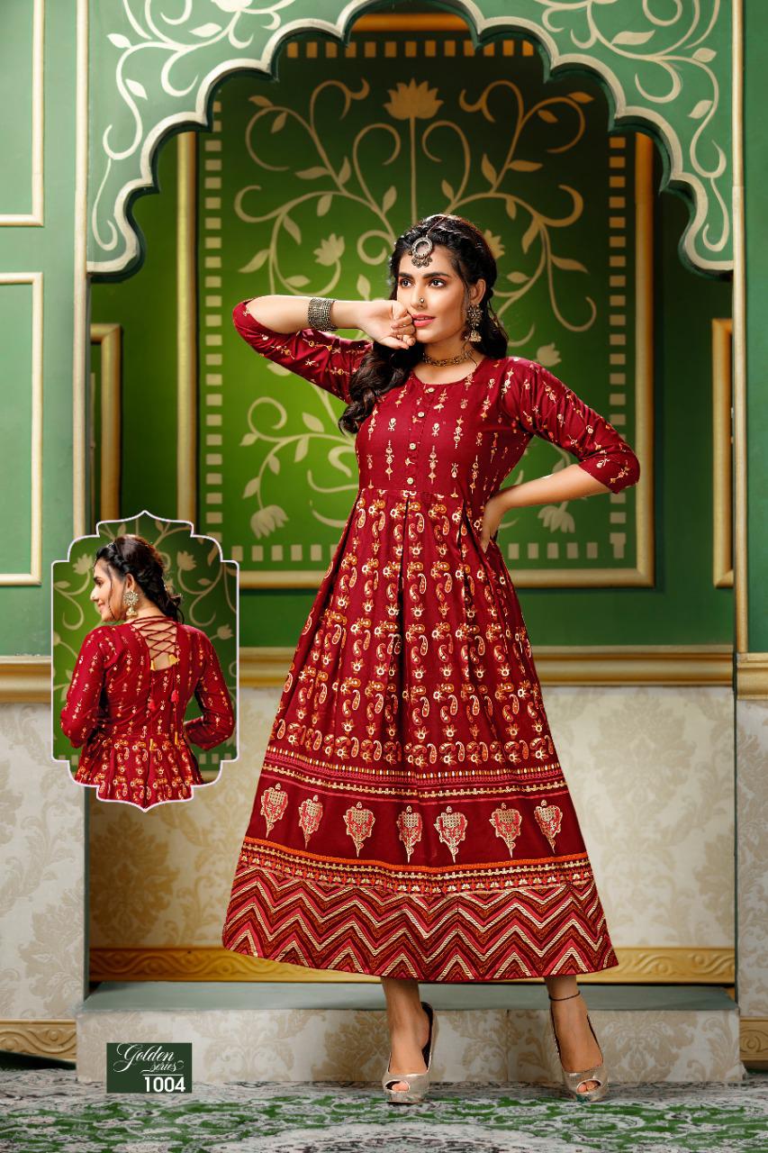 Fashion Talk Golden Series Gorgeous Designer Kurtis Collection
