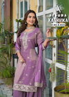 Kashvika By Afsana Viscose Shimmer Embroidery Readymade Suits Exporters In India