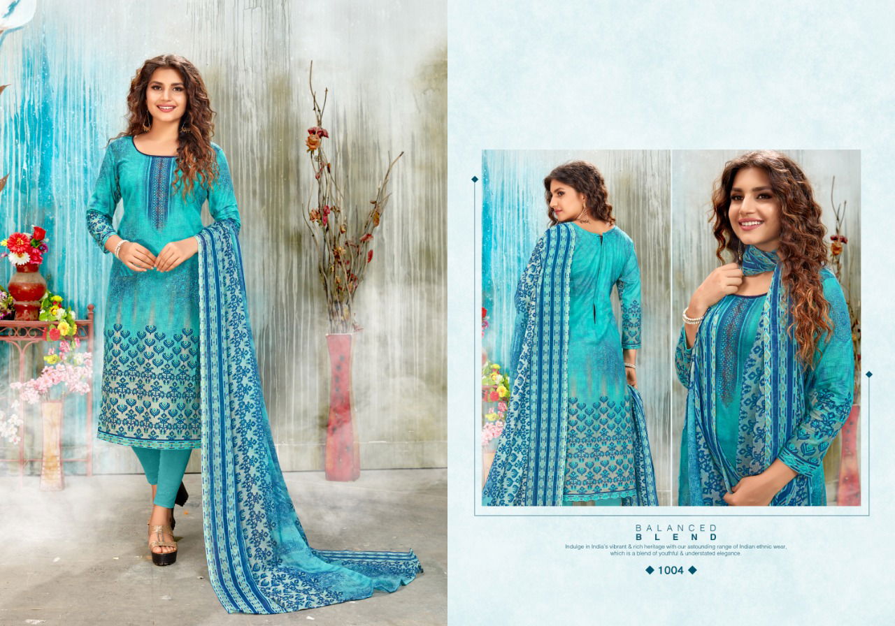 Anita Kesariya Suhani Designer Dress Materials 251 Casual Regular Wear Pure Cambric Color Set Matching Dress Material Collection