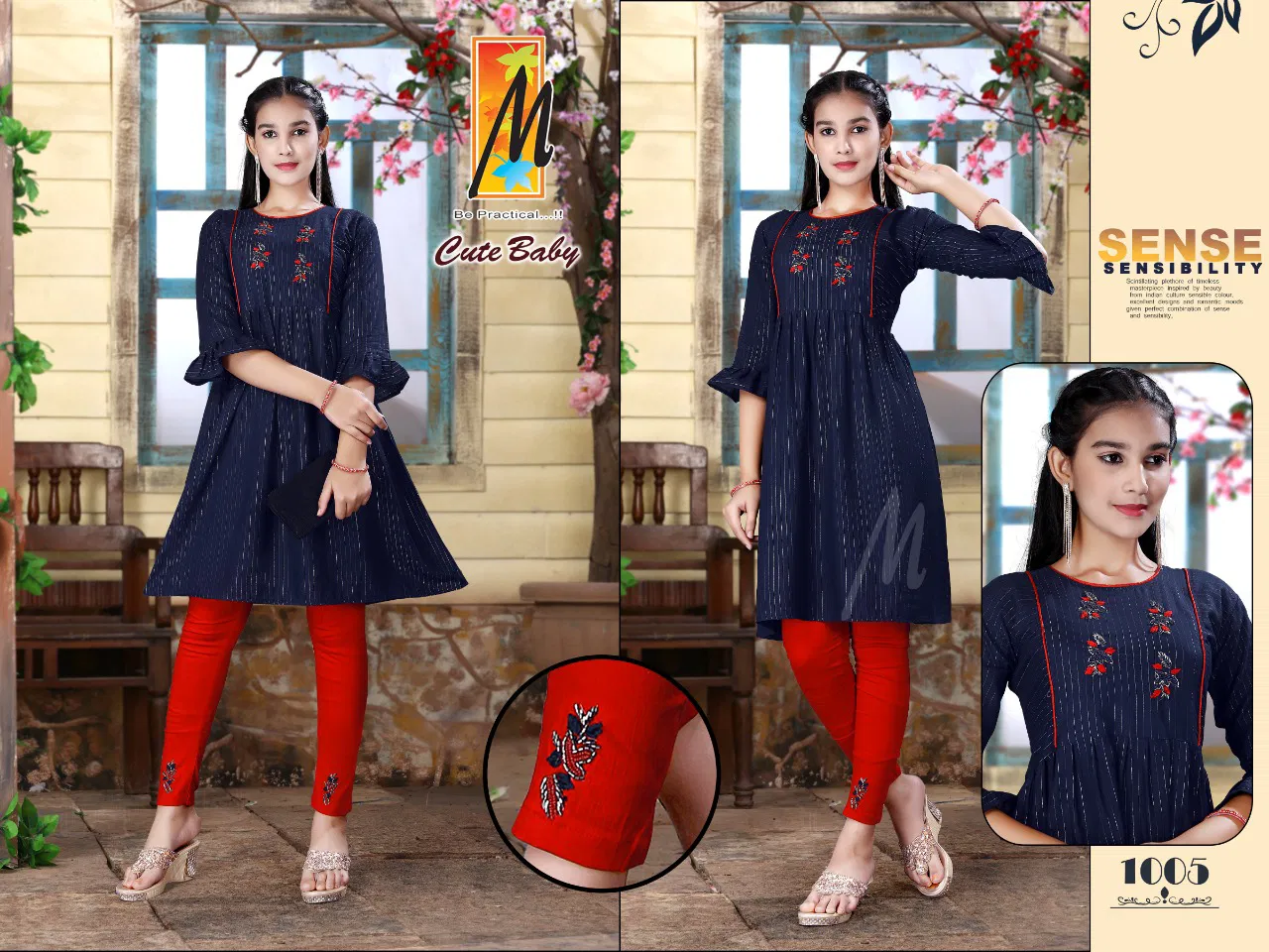 Master Cute Baby New Designer Ethnic Wear Rayon Printed Kurti Collection