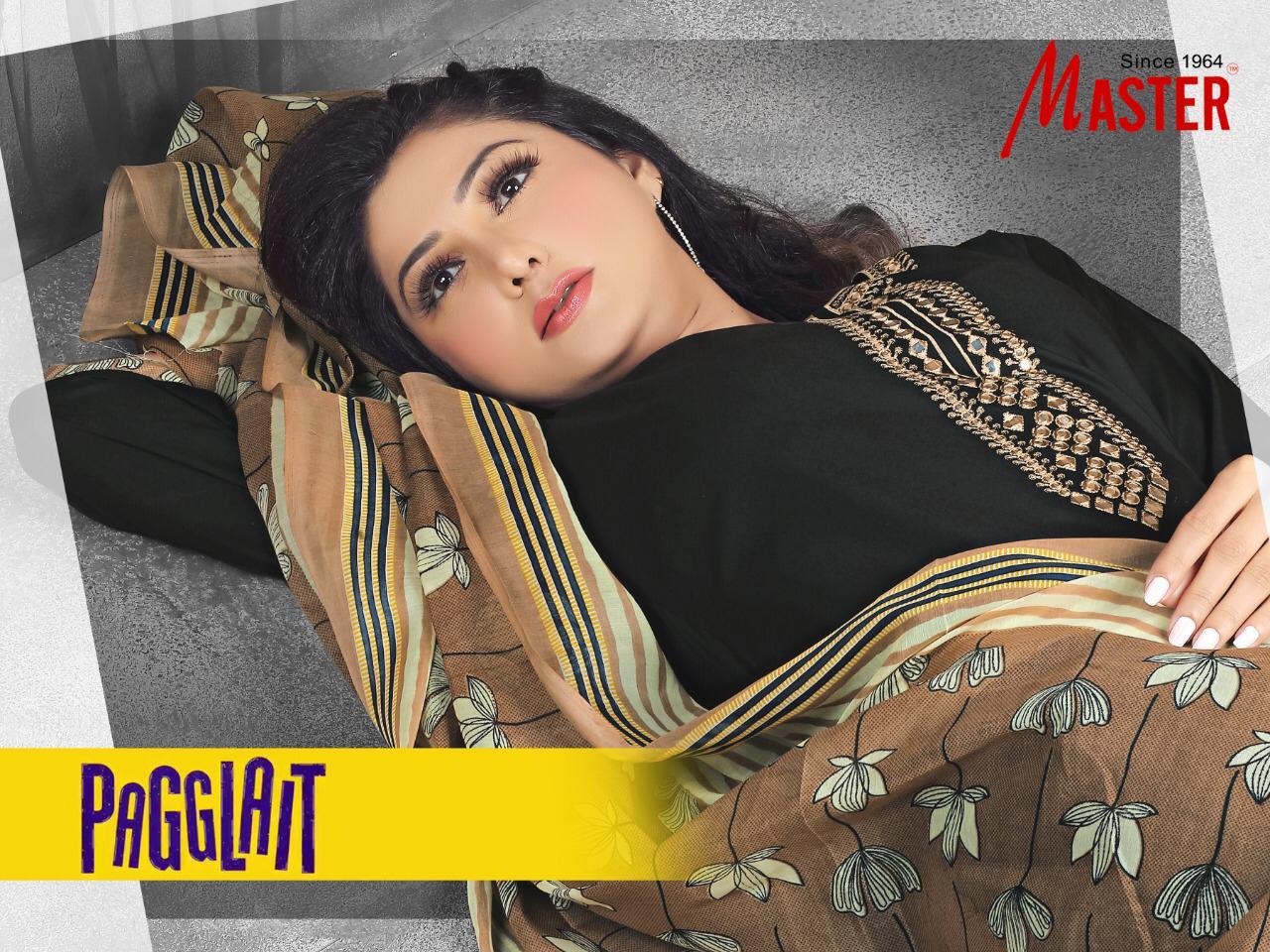 Master Pagglait Latest Fancy Casual Regular Wear Readymade Cotton Printed salwar Suit Collection
