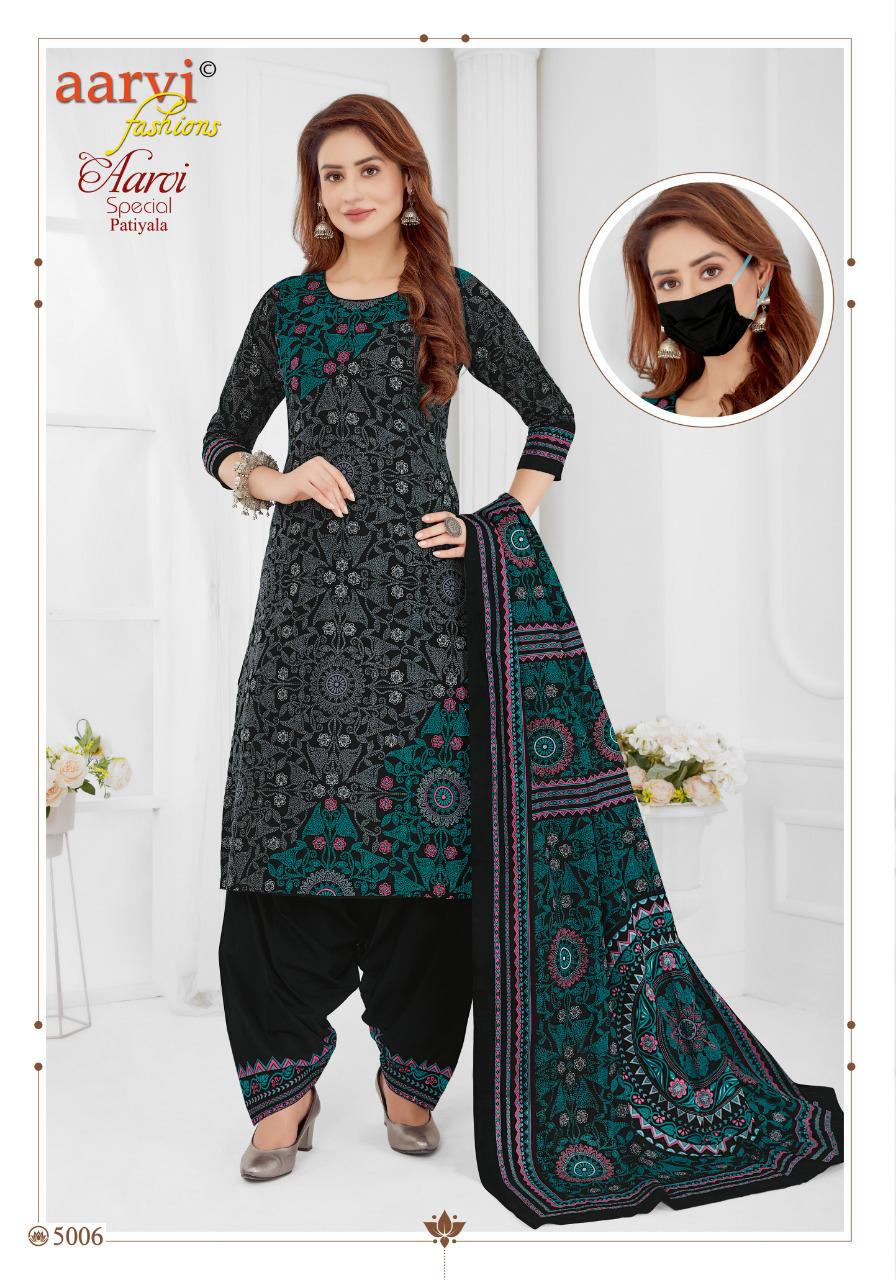 Aarvi Special Patiyala 15 Regular Wear Cotton Printed Designer Ready Made Collection
