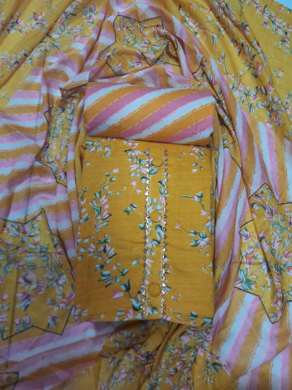 Destiny 2 Casual Daily Wear Cambric Cotton Printed Dress Material Collection