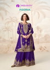 Poorva By Aashirwad Mor Bagh Chinon Silk Readymade Suits Exporters In India