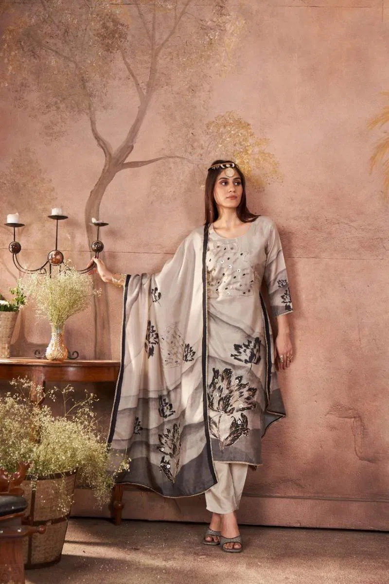 Tanyaa P 402 Maslin Kurti Bottom With Dupatta Wholesale Online