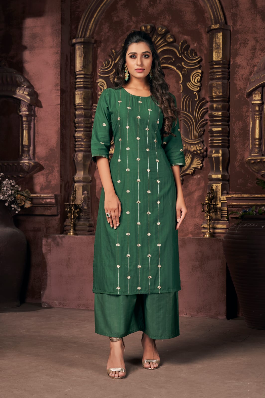Banwery Srivalli Fancy Ethnic Wear Cotton Latest Kurti With Bottom Collection