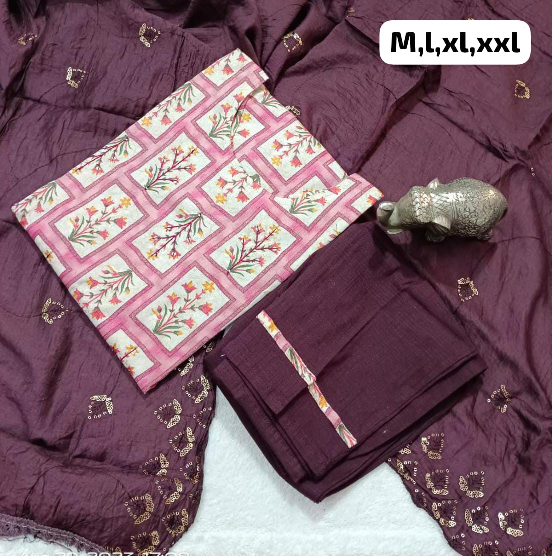 Virat Hand Work Masleen Kurti With Bottom Dupatta Catalog
