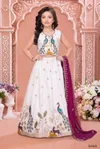 Aarvi Vol 9 Embroidered Vichitra Silk Kids Lehenga Choli Wholesale Online