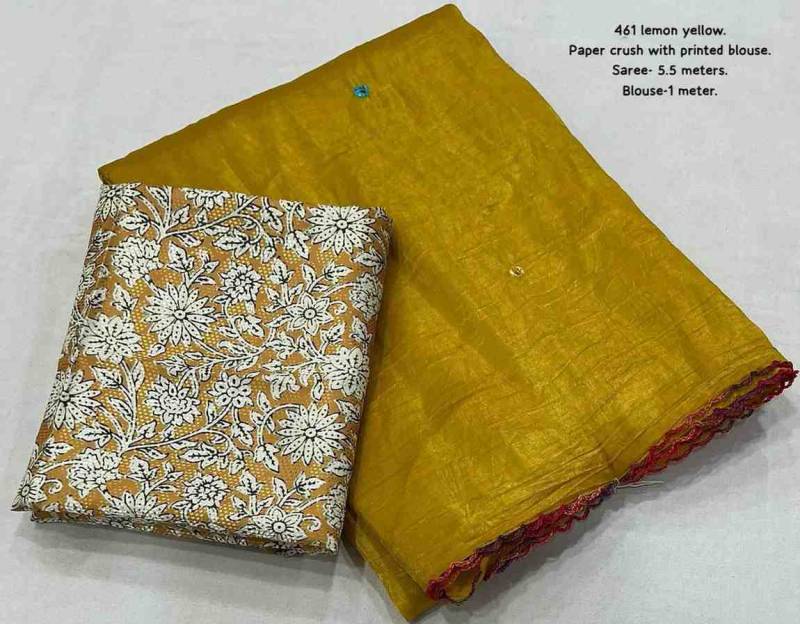 Kc 614 Beautiful Solid Crush Party Wear Saree Best Wholesale Shop In Surat