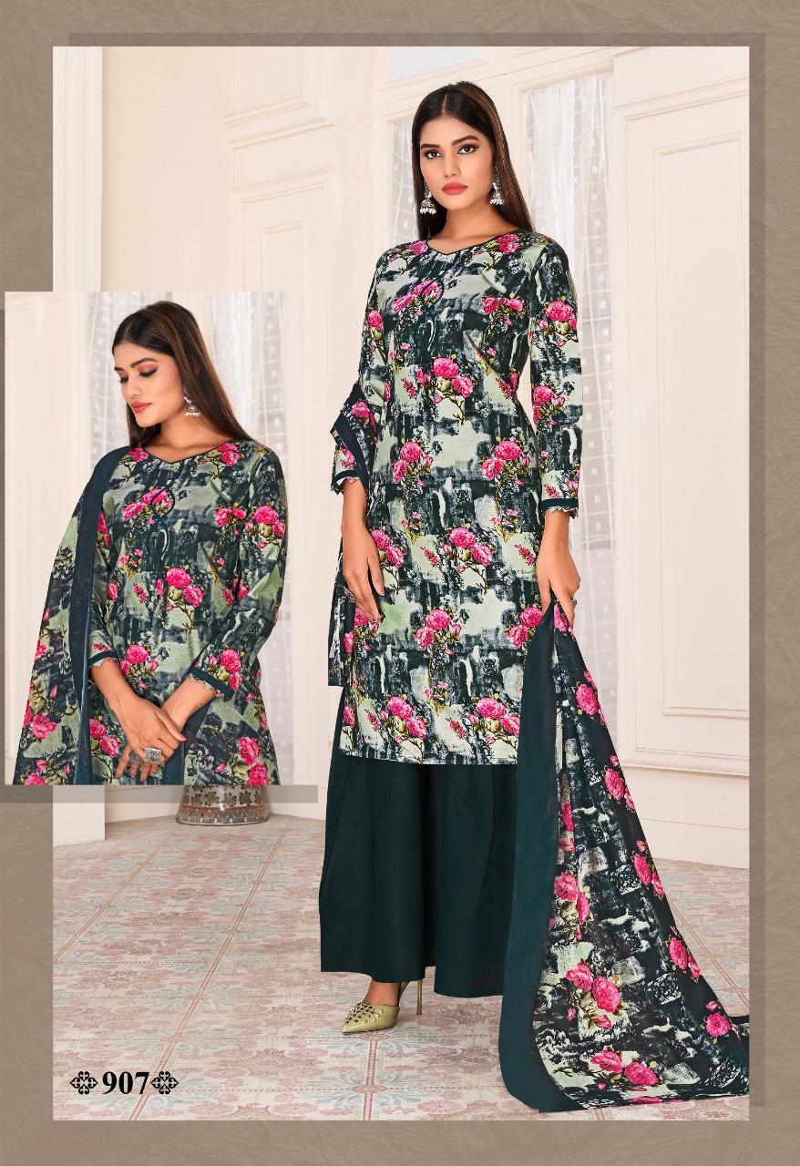 Cotton Pluse Classic 9 Latest Designer Daily Wear Pure Cotton Printed dress Material Collection