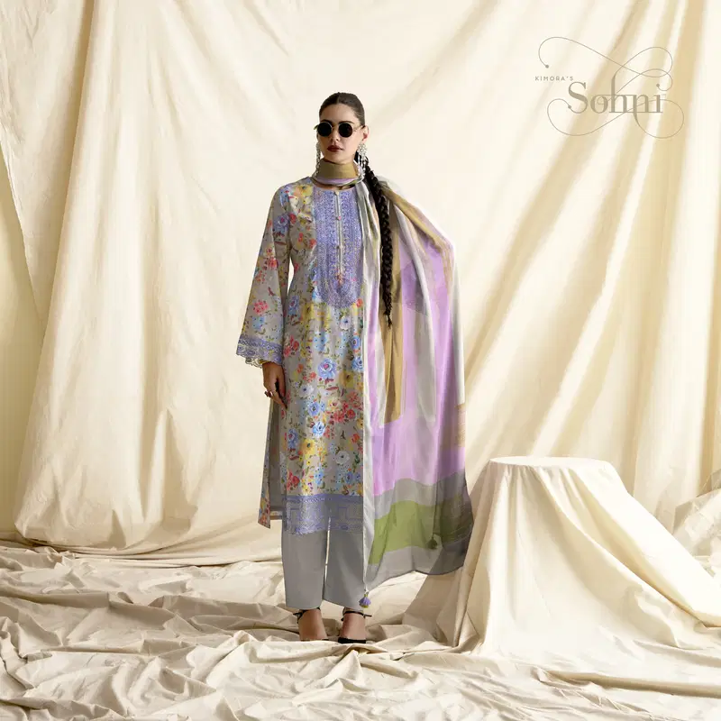 Canvas By Kimora Sohani Lawn Printed Salwar Suits Wholesale Online