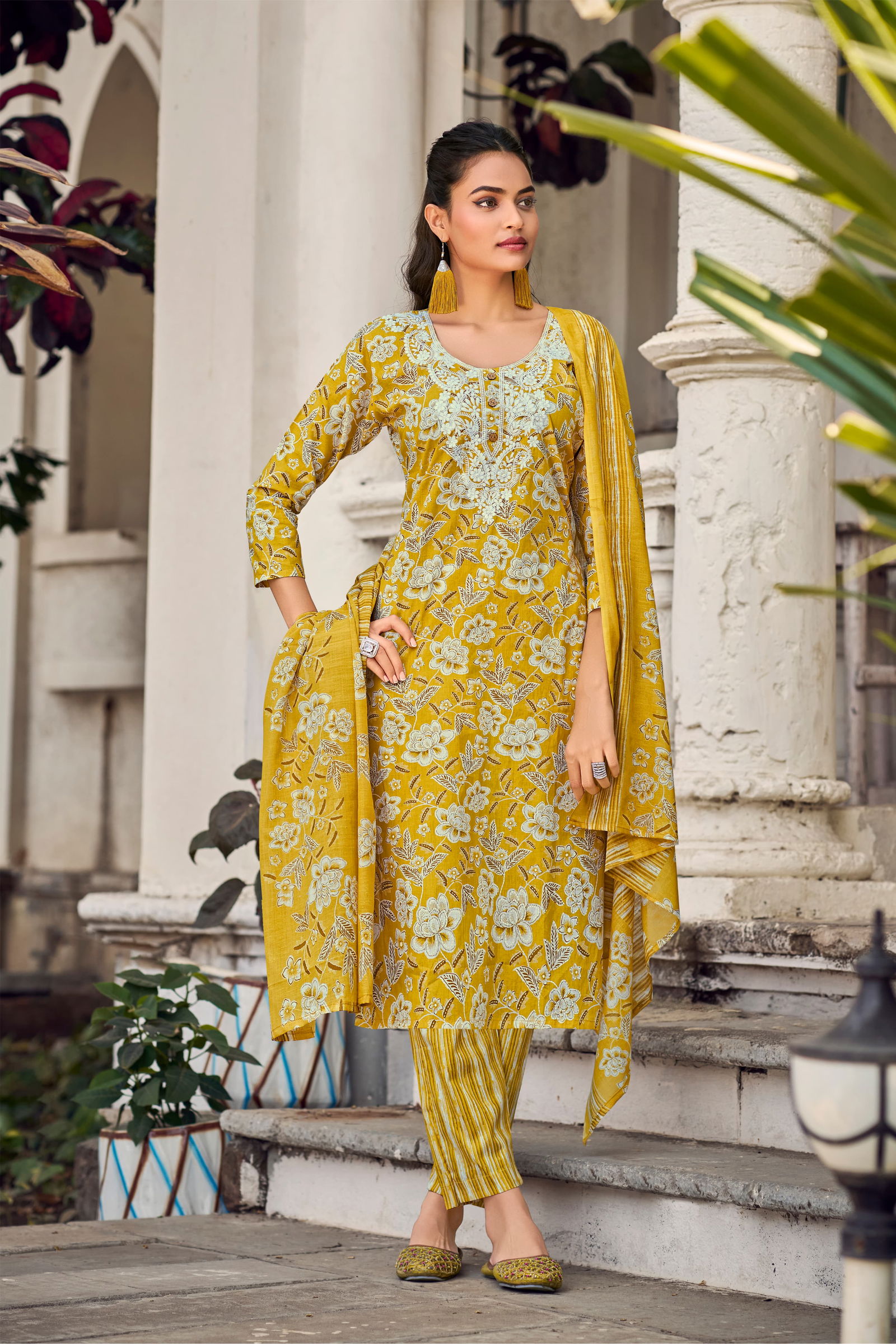Summer Saga By Tips And Tops Cotton Kurti With Bottom Dupatta Exporters In India