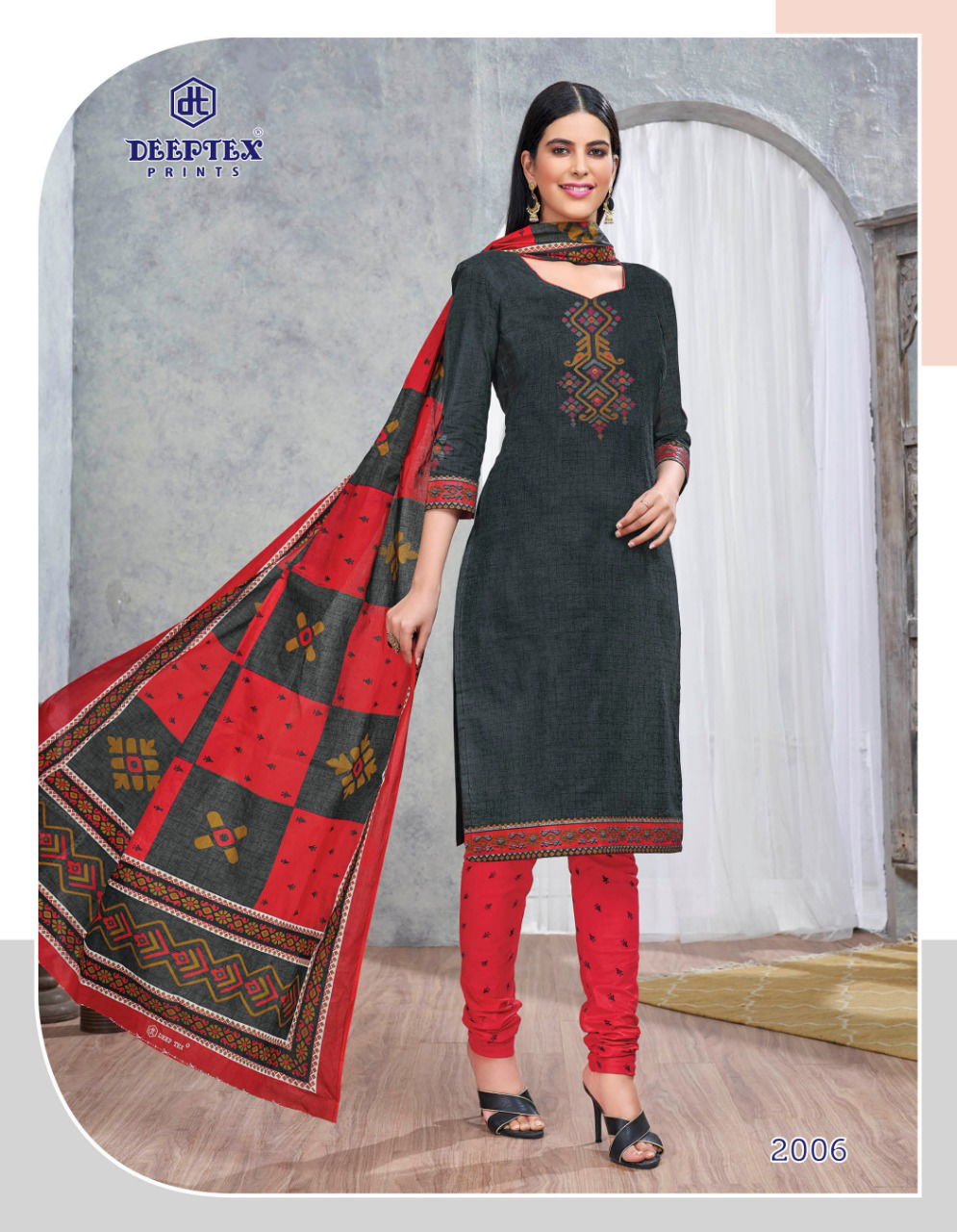 Deeptex Designer Printed Cotton Dress Material Collection