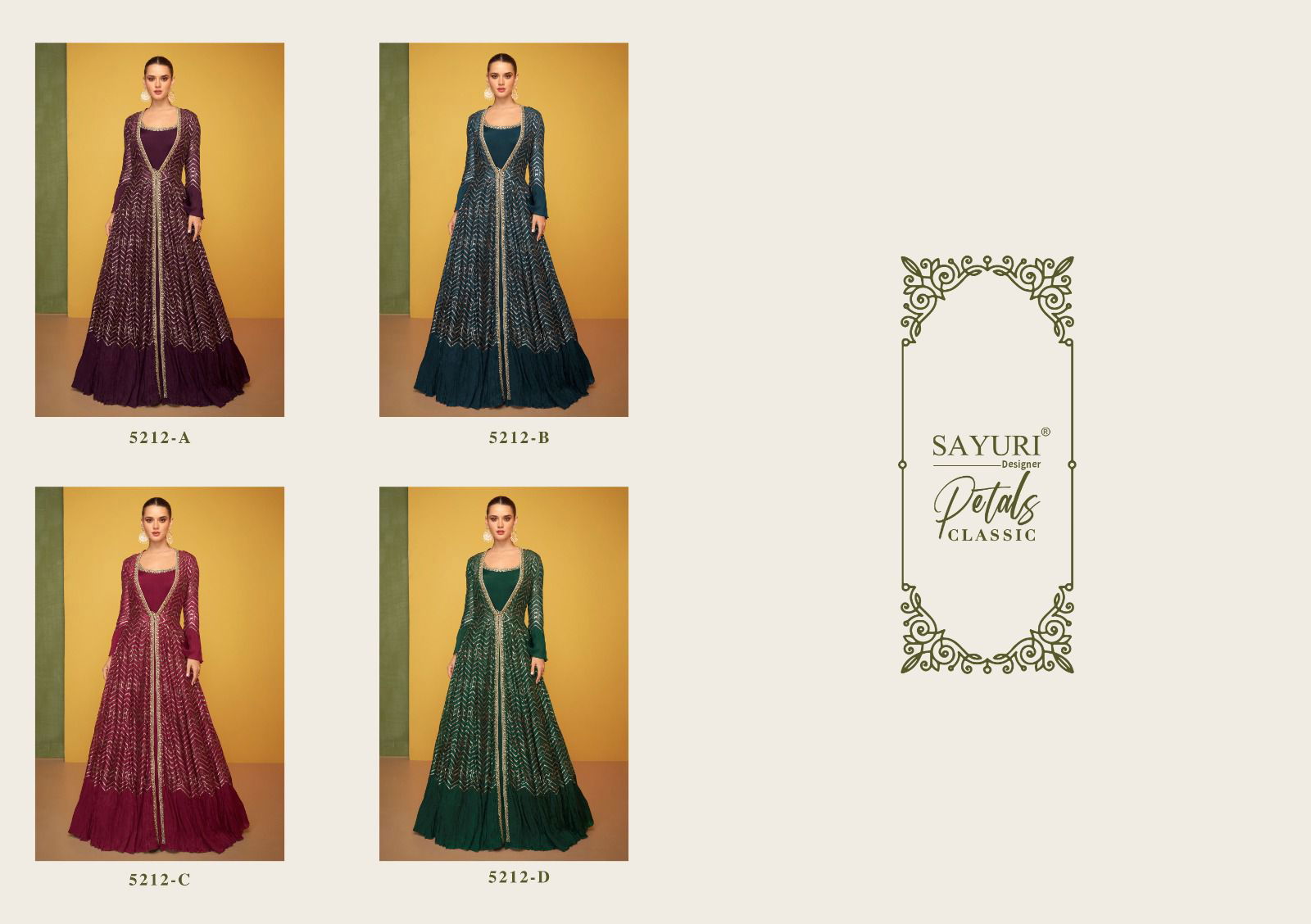 Sayuri Petals Classic Heavy Silk Wedding Wear Gown Catalog
