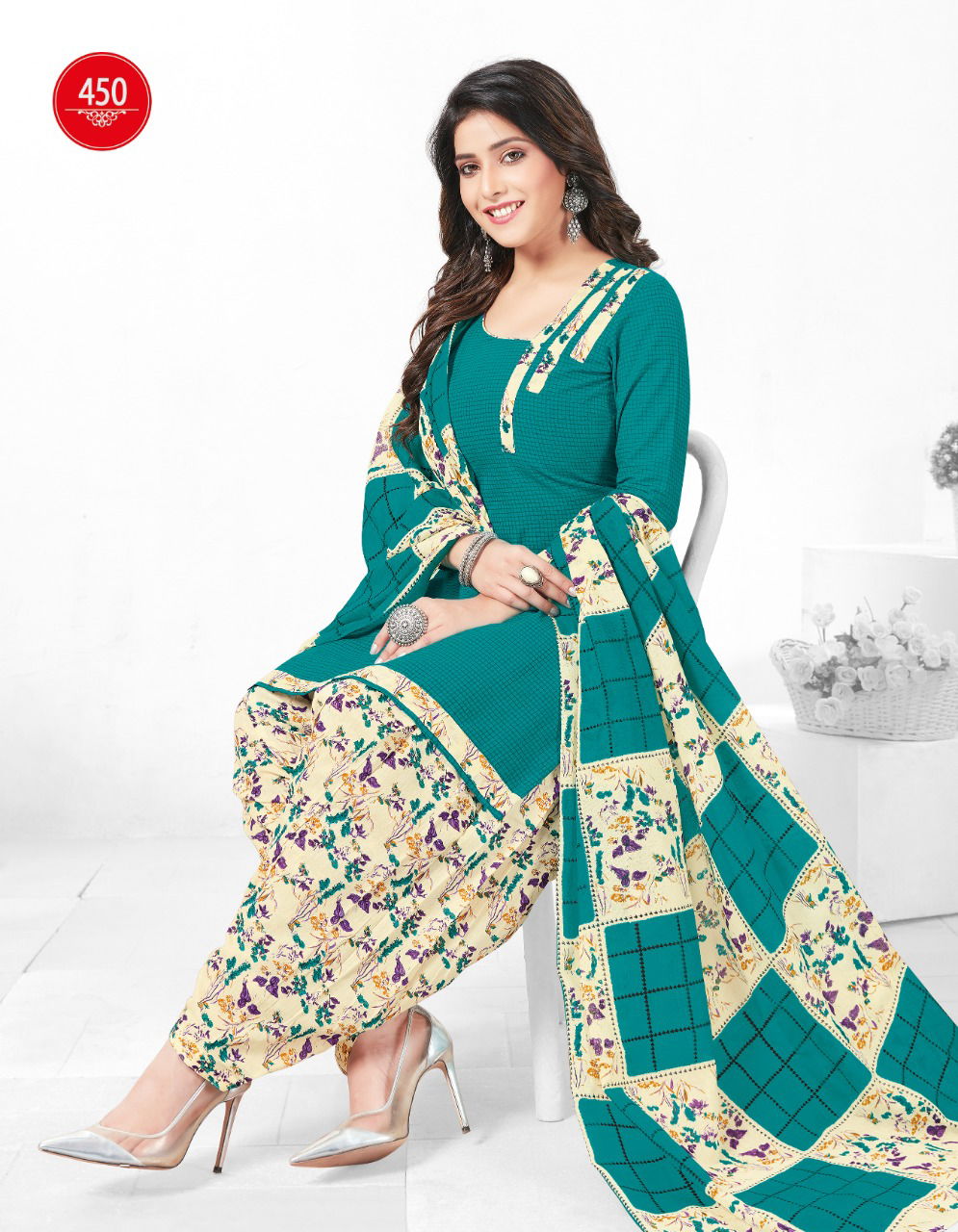 Kuber Geet Patiyala Vol 5 Latest Designer Pure Cotton Printed Dress Material Collection 
