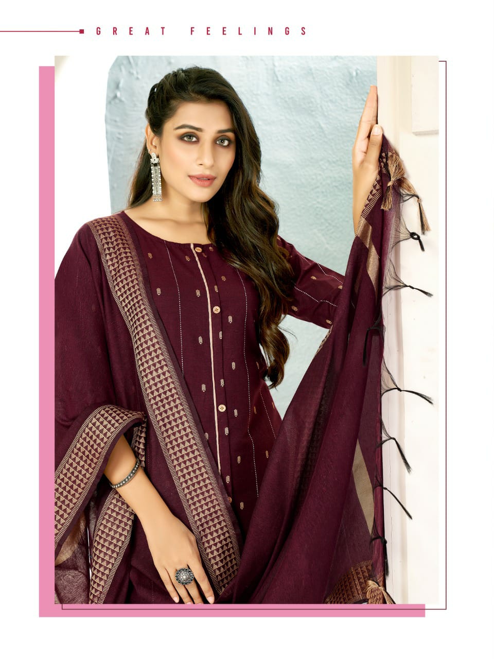 Fiesta naveli 3 Festive Wear Viscose Jacquard Butta Designer Latest Ready Made Collection
