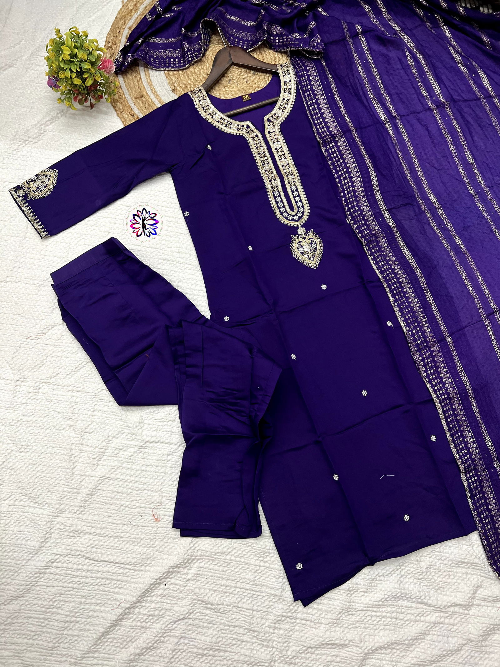 KF 610 Kalaai Viscose Embroidery Kurti With Bottom Dupatta Orders In India