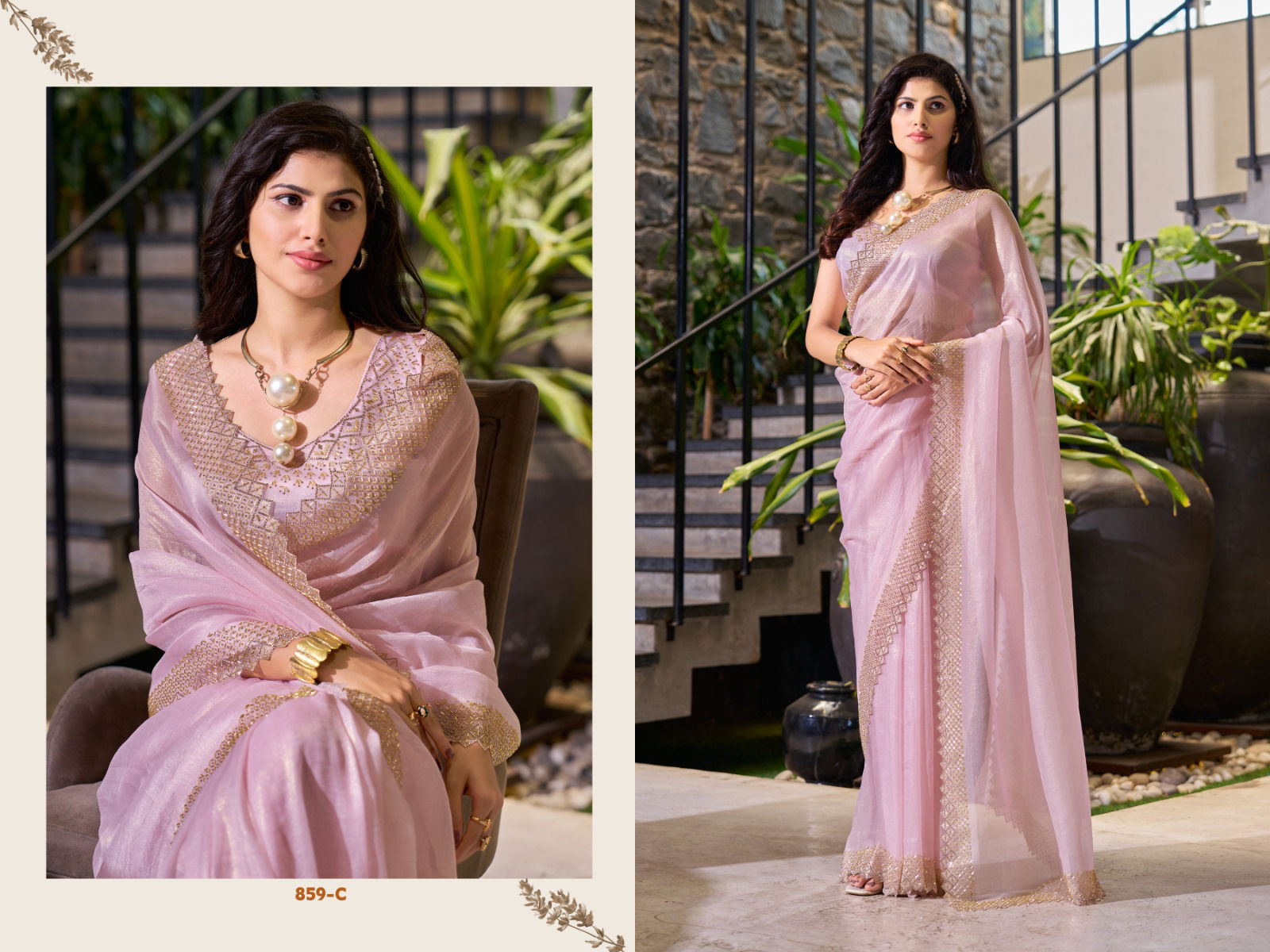 Mehek 859 A To E Party Wear Sarees Wholesale Clothing Suppliers In India