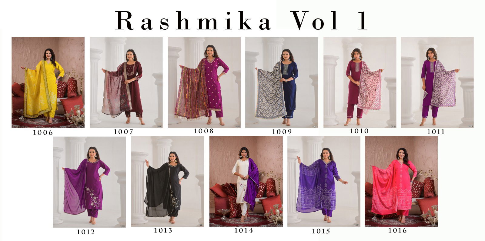 Rashmika Vol 1 By Tanisha Kurti With Bottom Dupatta Wholesale Price In Surat