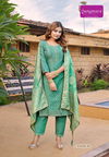 Tisya By Rangmaya Chanderi Kurti With Bottom Dupatta Wholesale In India