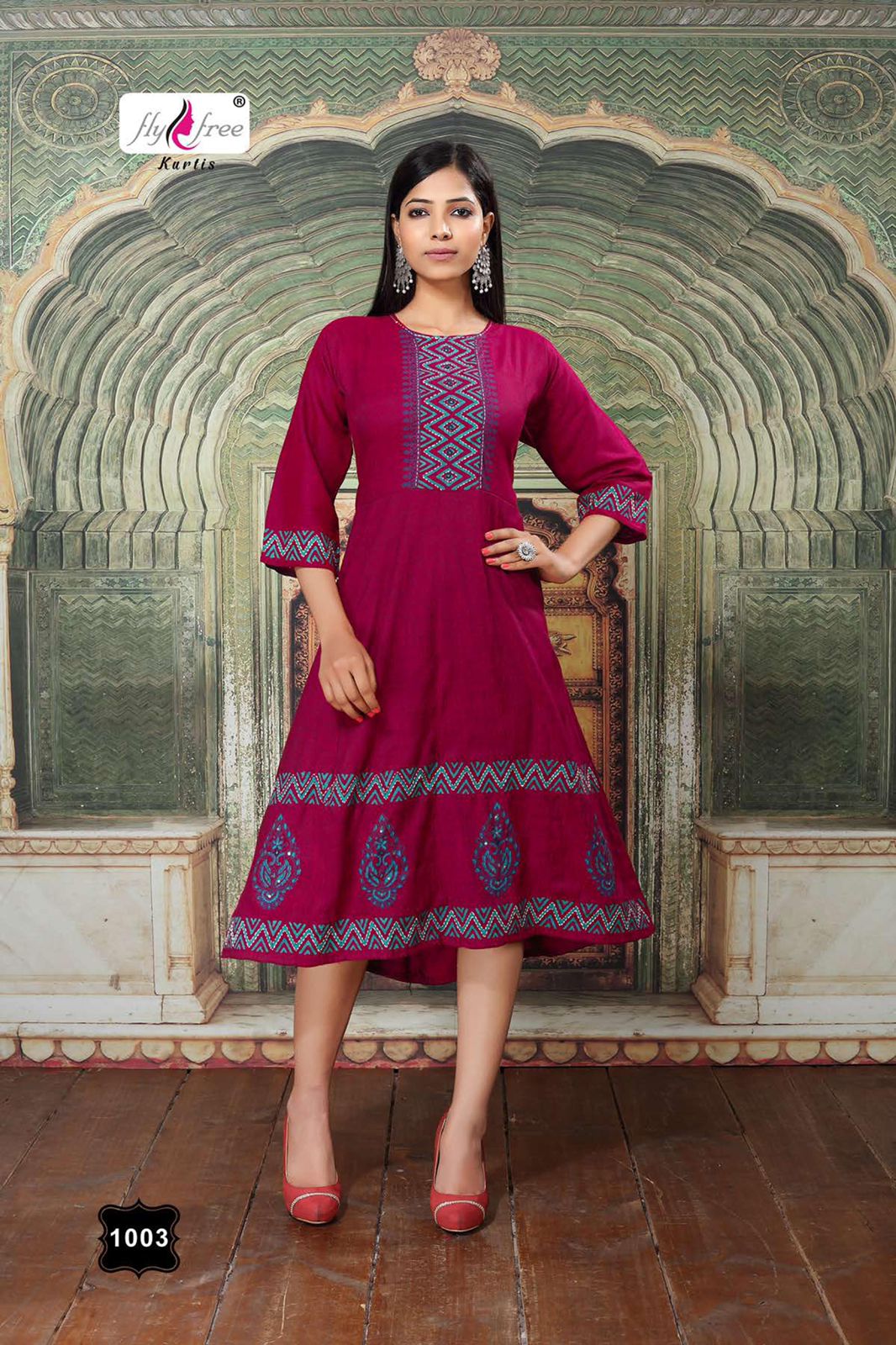 Fly Free Sweet Latest Fancy Ethnic Wear Rayon Anarkali Kurti Collection