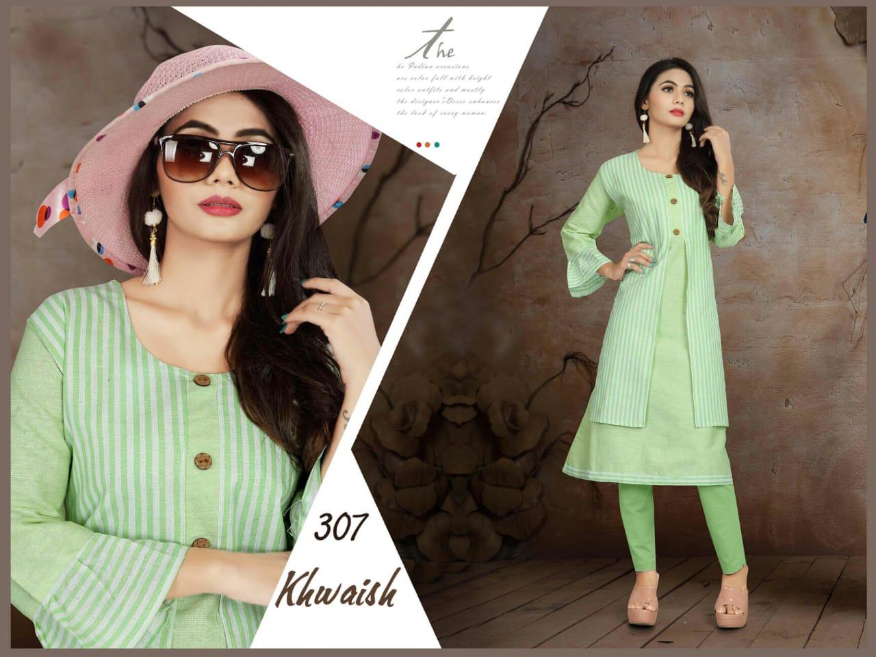 Trendy Aagya Khwaish 3 Festive Daily Wear Kurtis Collection
