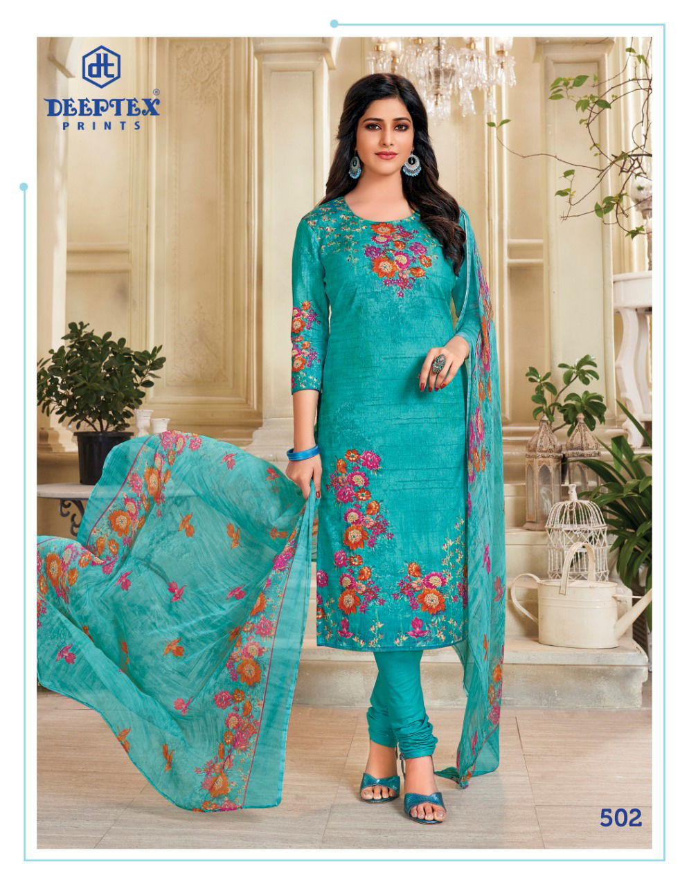 Deeptex Moon Light 5 Launch New Latest Designer Lawn Cotton Dress Material  With Chiffon Dupatta 